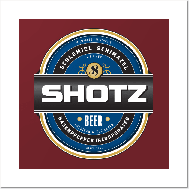 Shotz Brewery Wall Art by MindsparkCreative